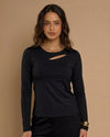 Polera Cut Out Noir Negro