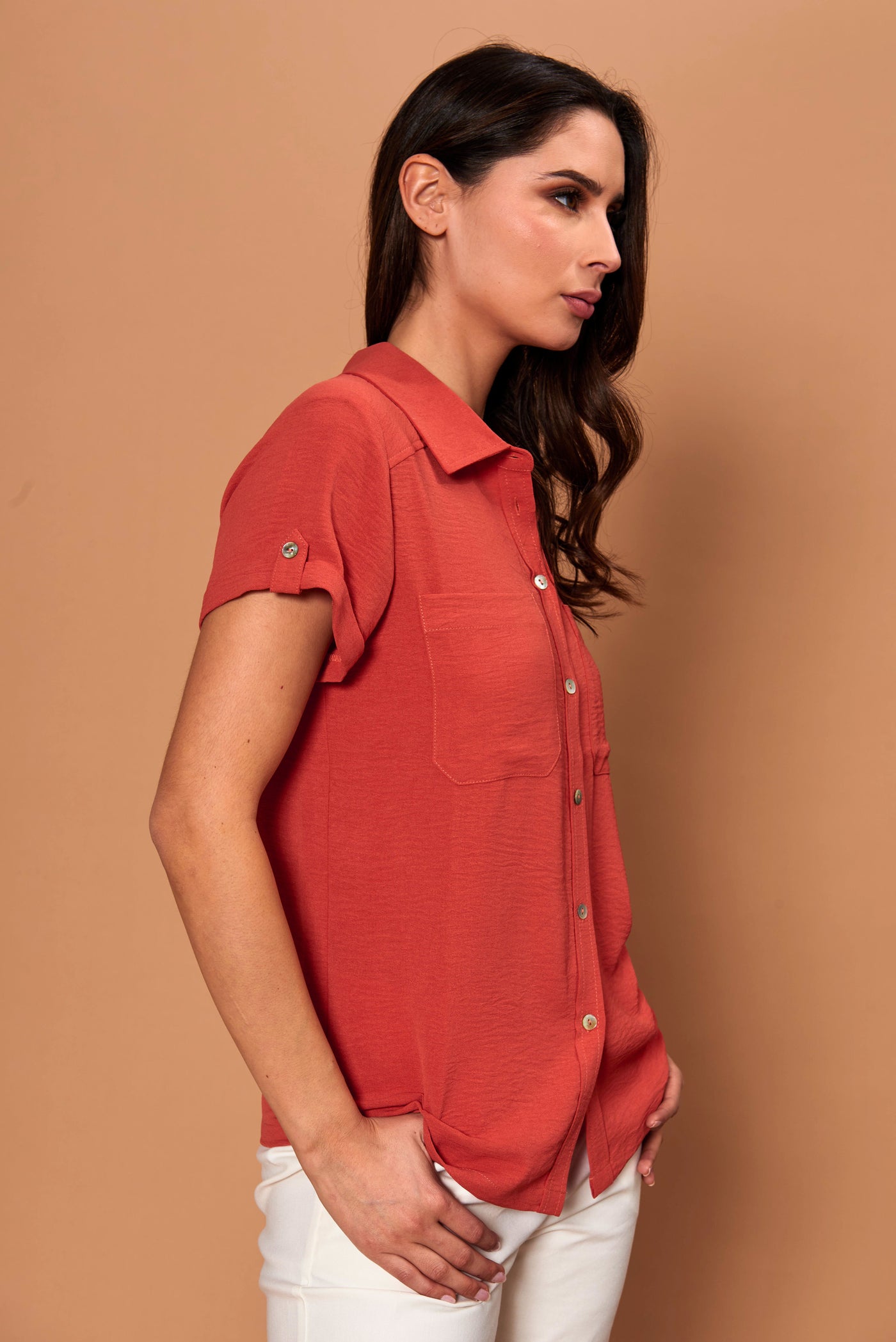Blusa Luzia terracota