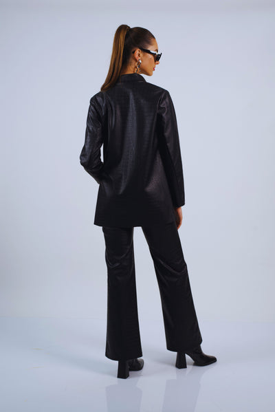 Blazer Midya negro