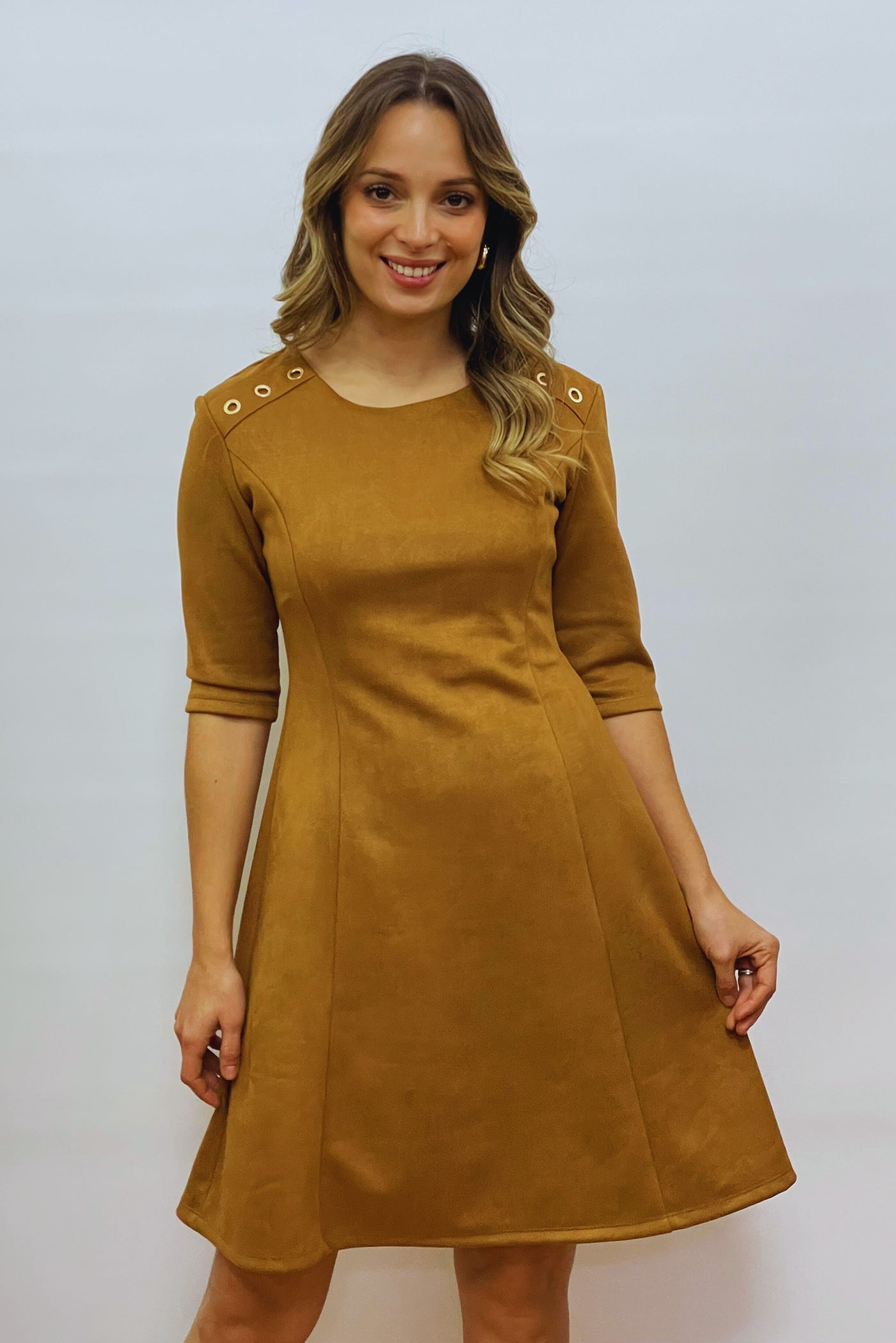 Vestido Unie Camel