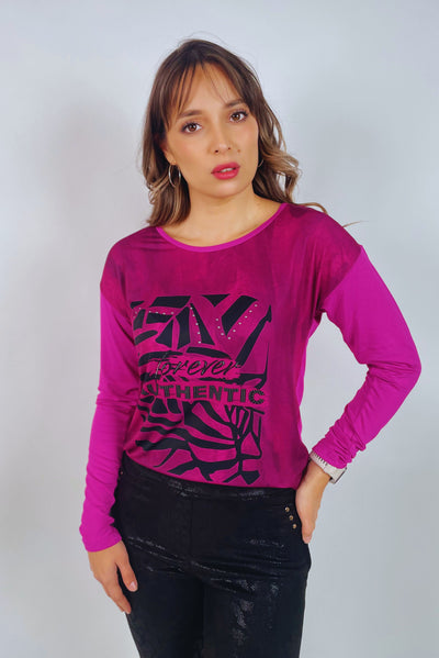 Polera Sahli Bugambilia