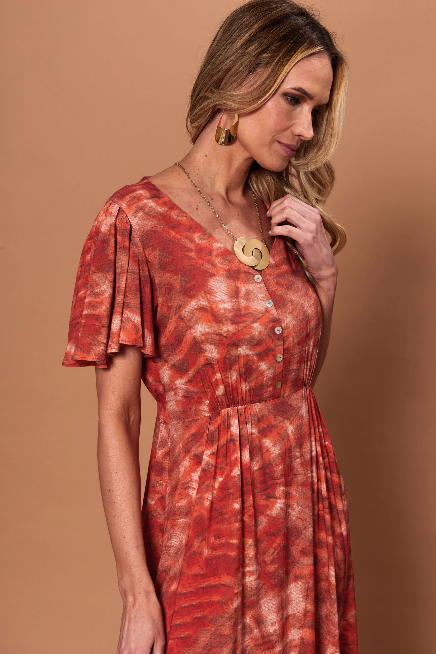 Vestido Florence coral