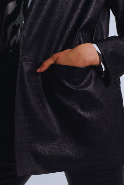 Blazer Midya negro