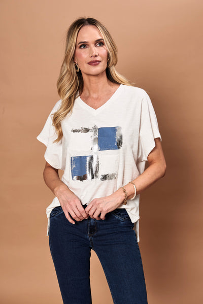 Polera Olivina blanco
