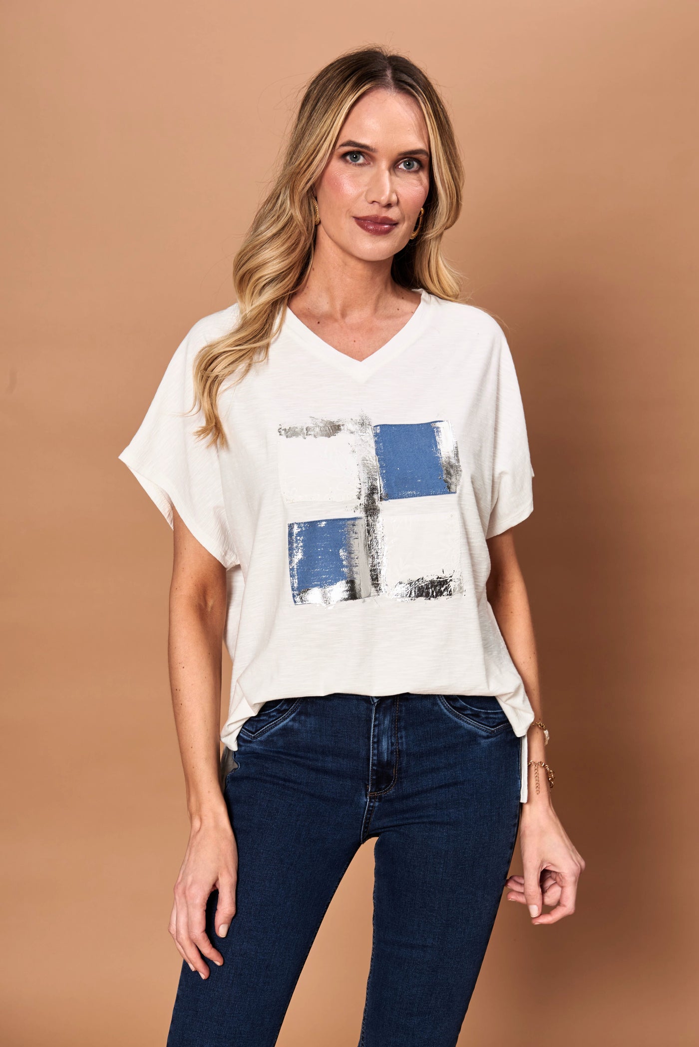 Polera Olivina blanco