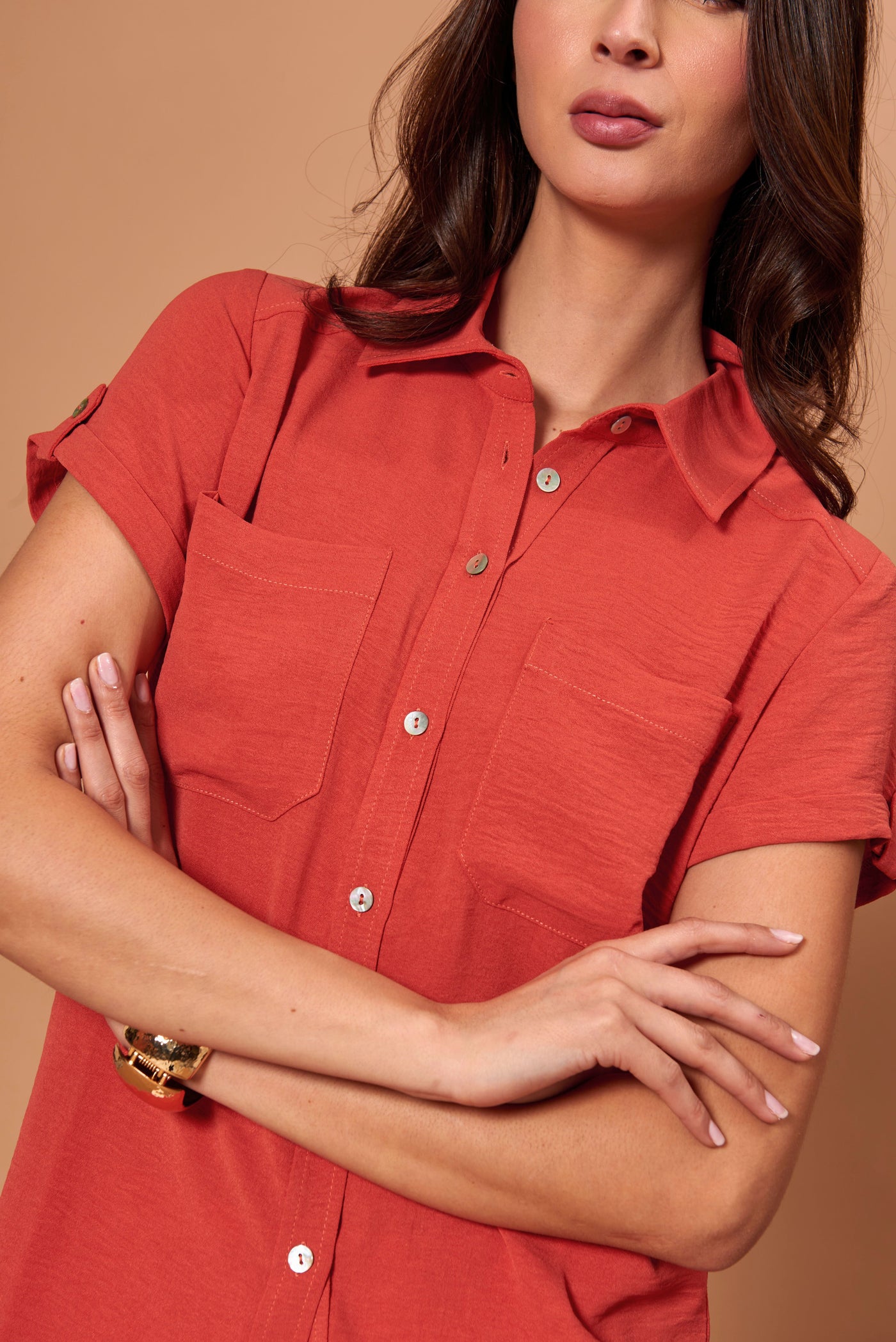 Blusa Luzia terracota