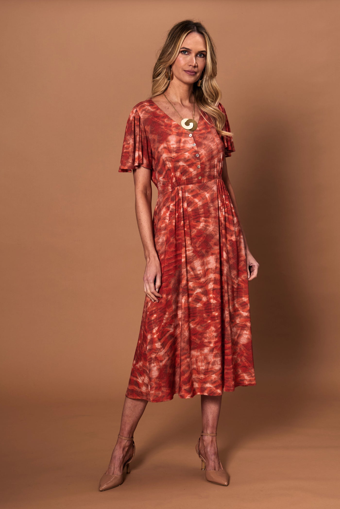 Vestido Florence coral