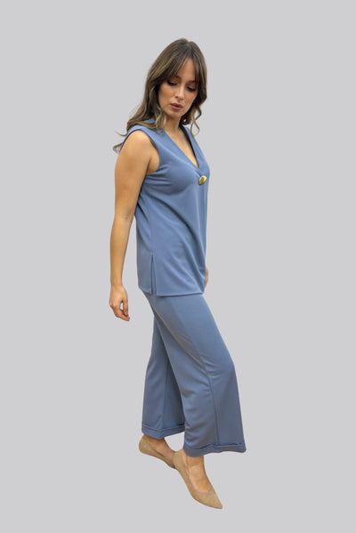 Pantalón Prisma celeste