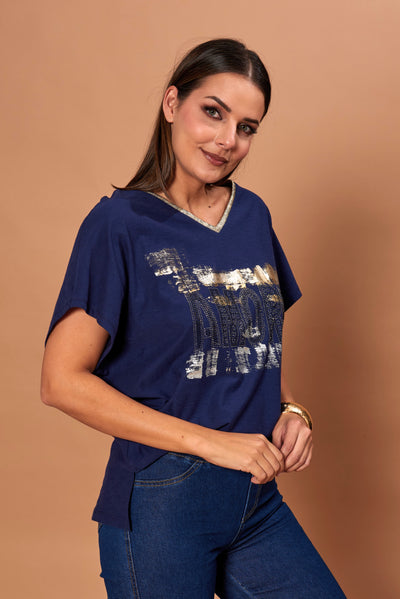 Polera Coralina azul