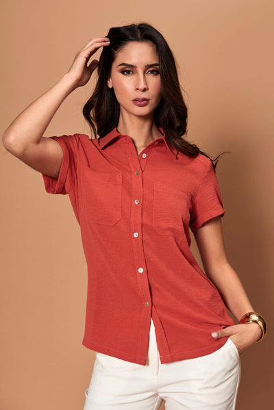 Blusa Luzia terracota