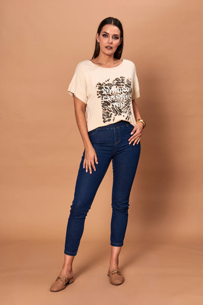 Polera Camille beige