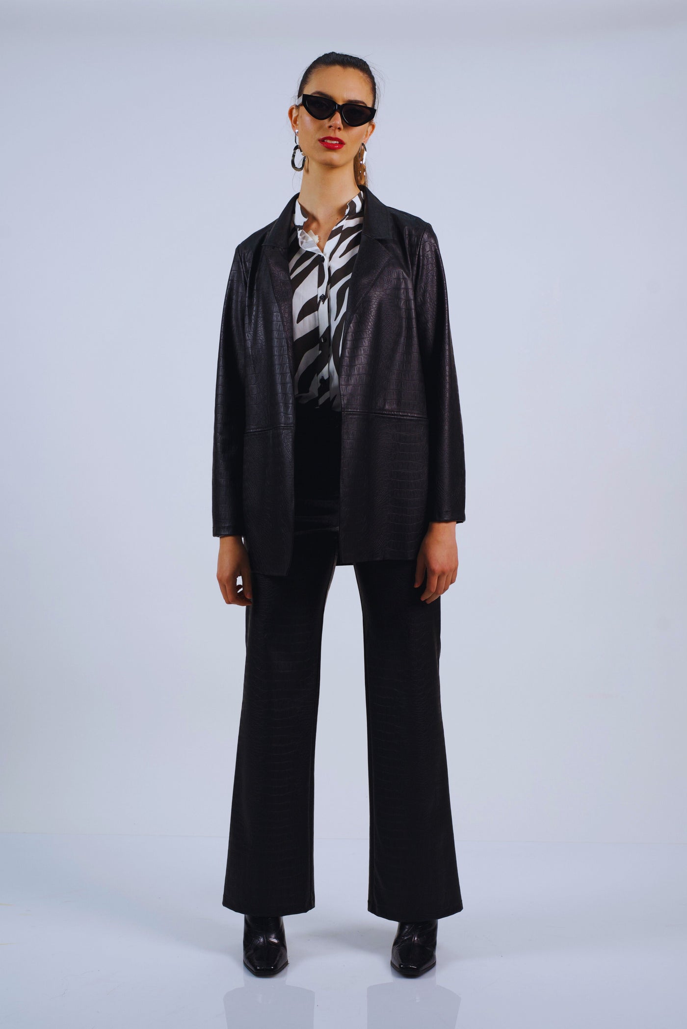 Blazer Midya negro
