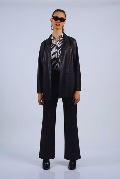 Blazer Midya negro