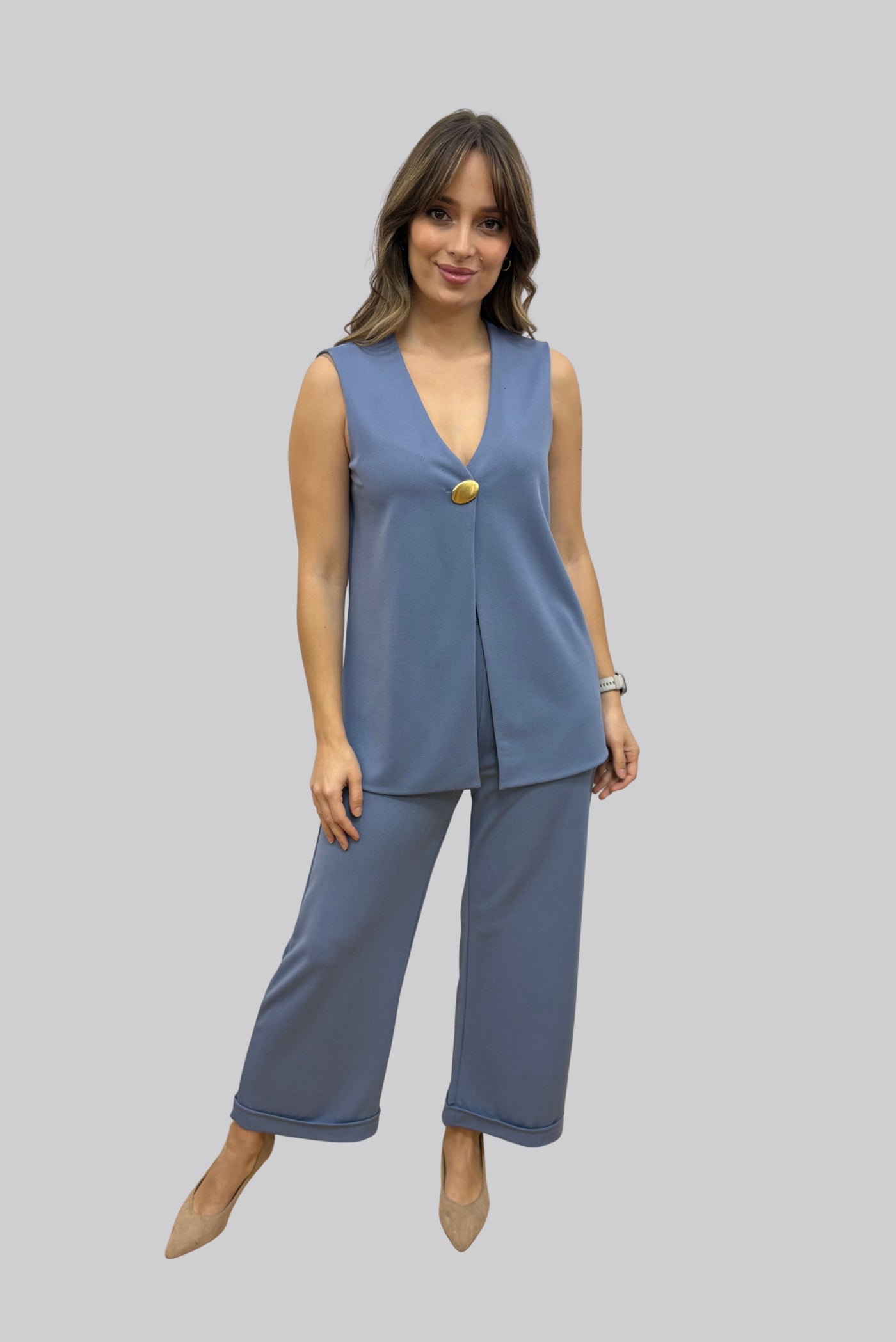 Pantalón Prisma celeste