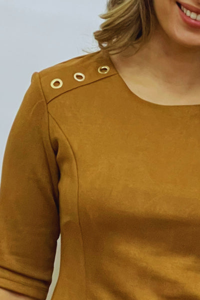 Vestido Unie Camel