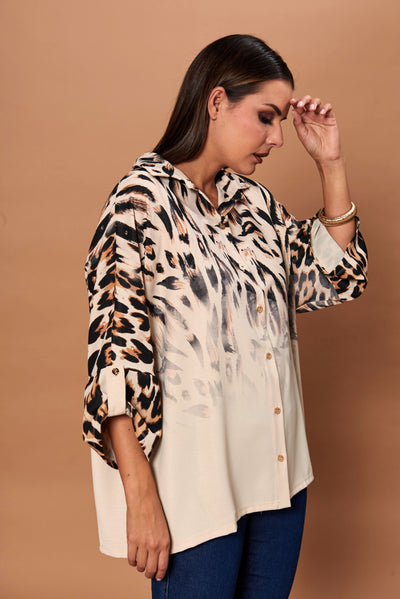 Blusa print - línea italiana