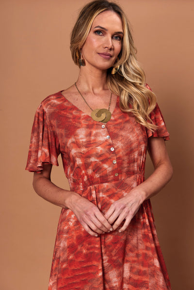 Vestido Florence coral