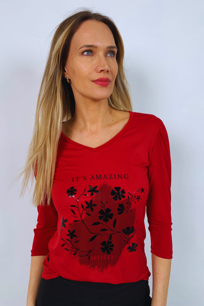 Polera Edirne Rojo