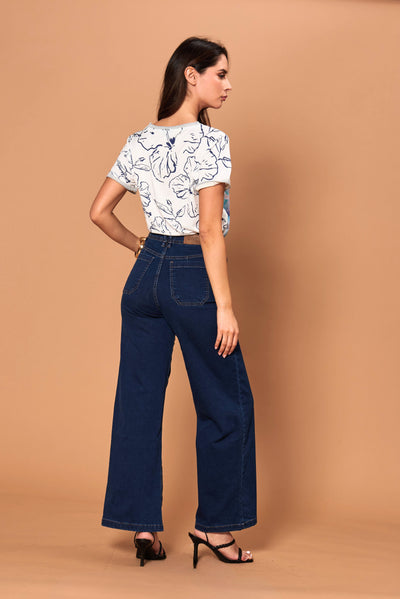 Polera Elisa Celeste