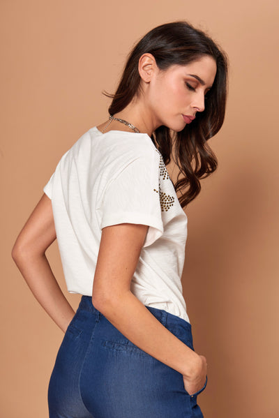 Polera Odette crudo