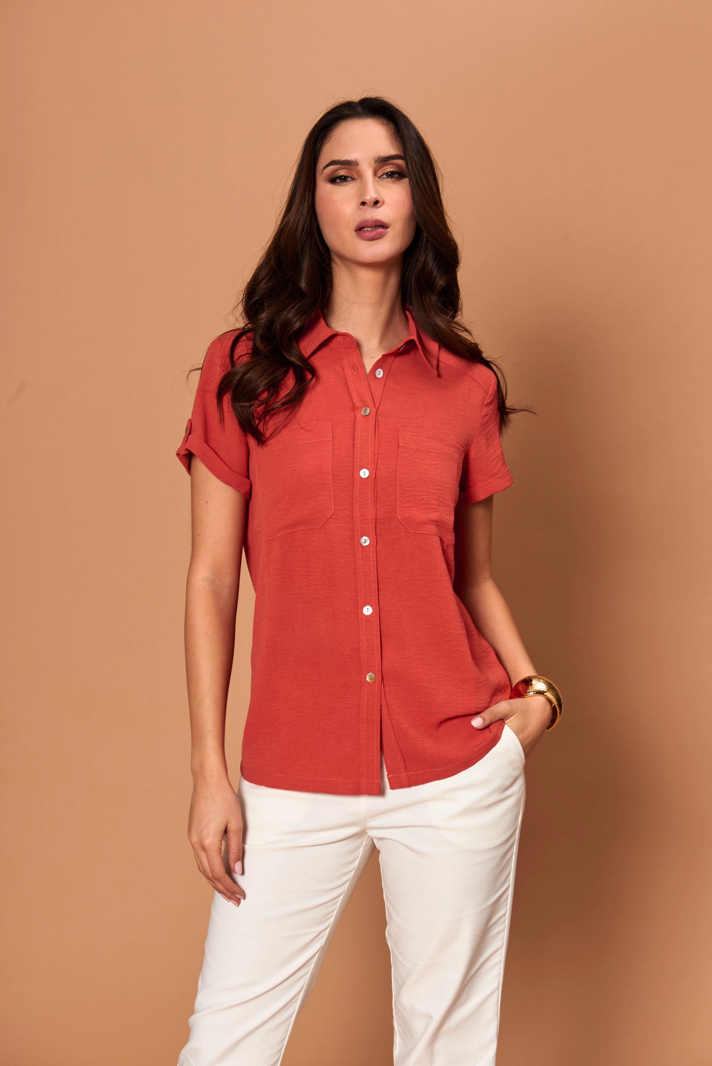 Blusa Luzia terracota