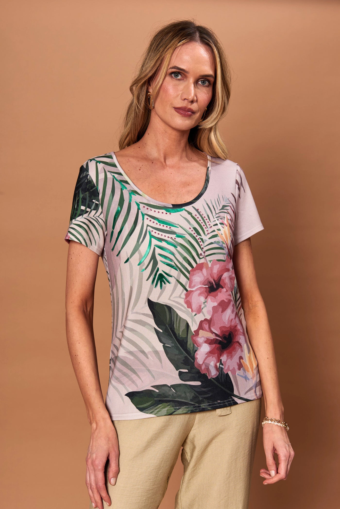 Polera Elara Coral