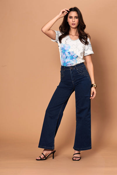 Polera Elisa Celeste