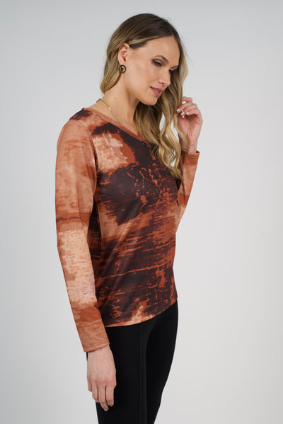 Polera Skye Terracota