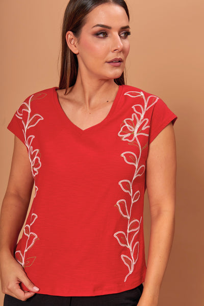 Polera Boreal rojo