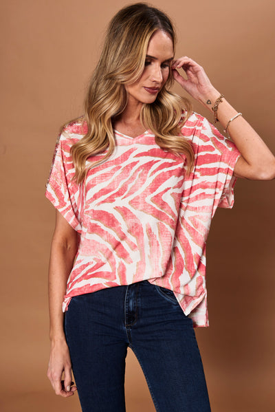Polera Amal coral