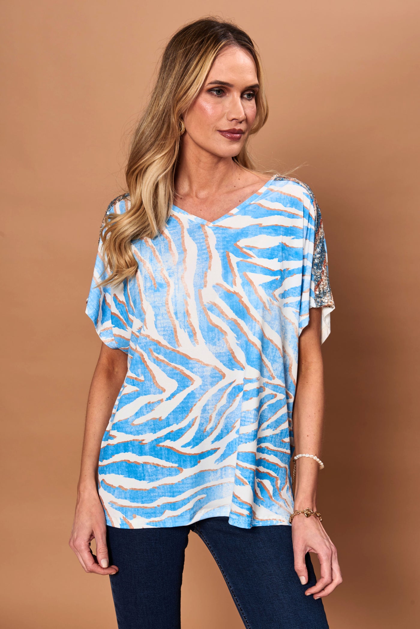 Polera Amal celeste