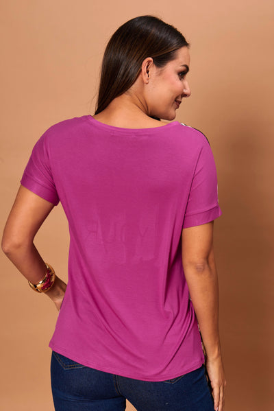 Polera Sienna bugambilia