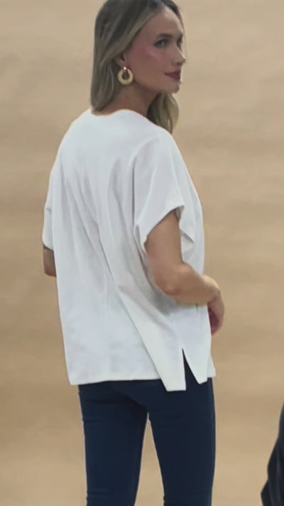 Polera Olivina blanco