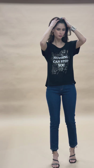 Polera Camille negro